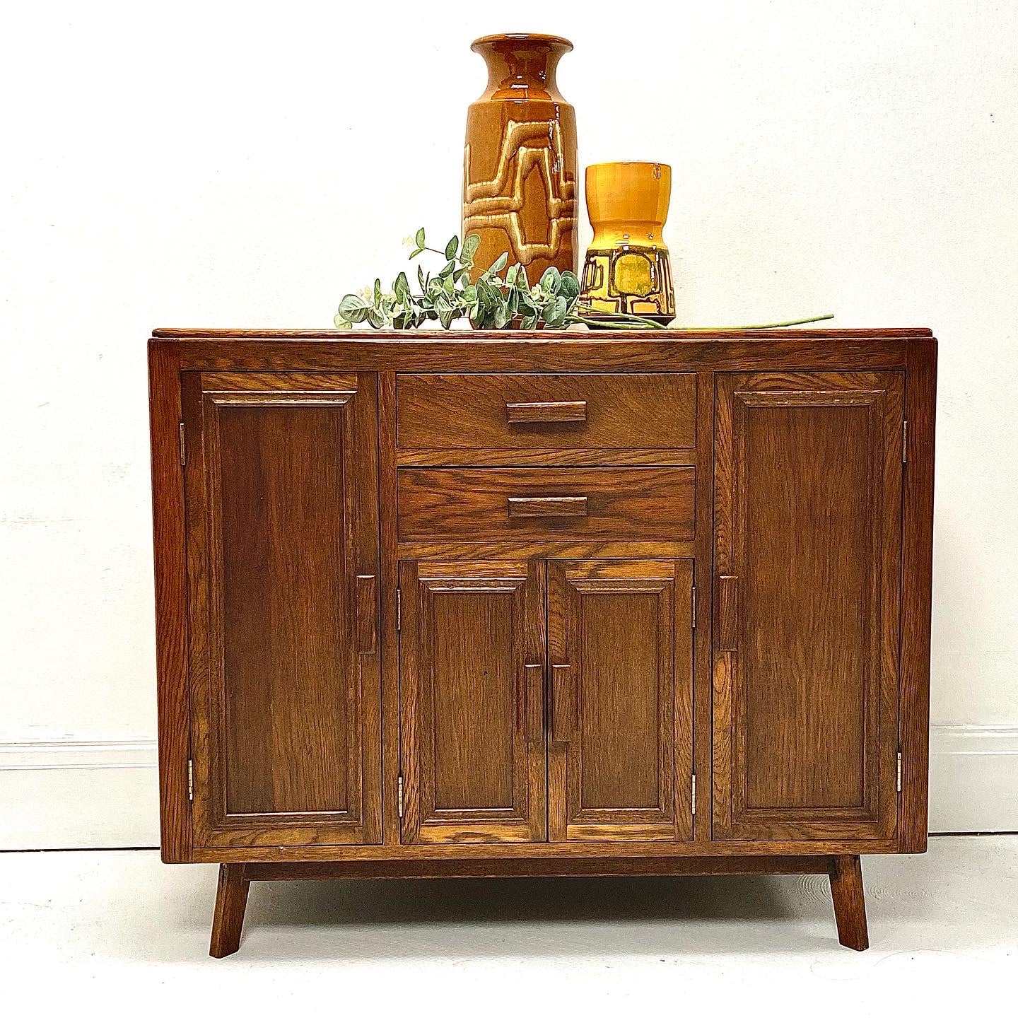 Mid Century Vintage Oak Sideboard